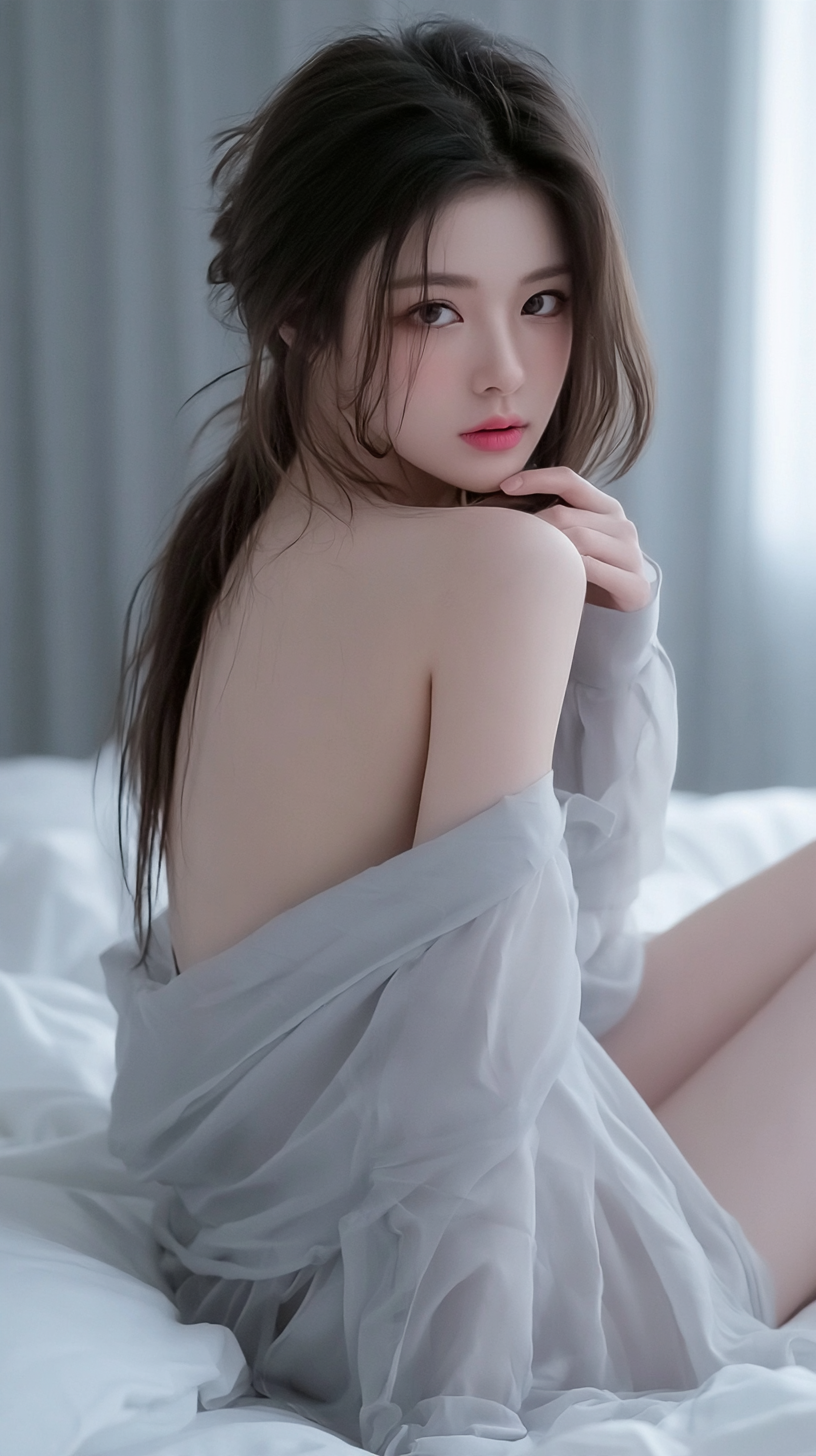 长发东亚女性
