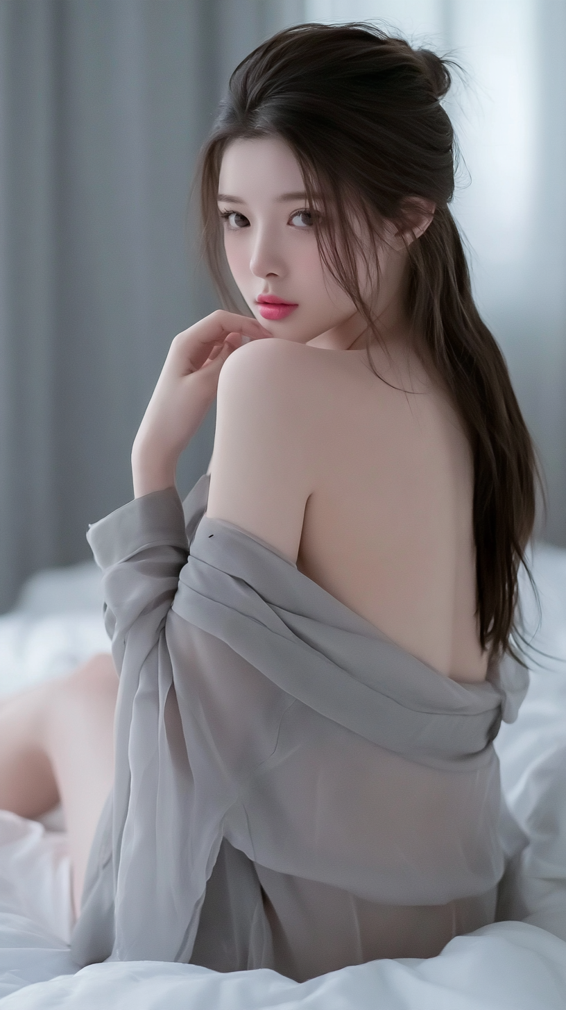 长发东亚女性