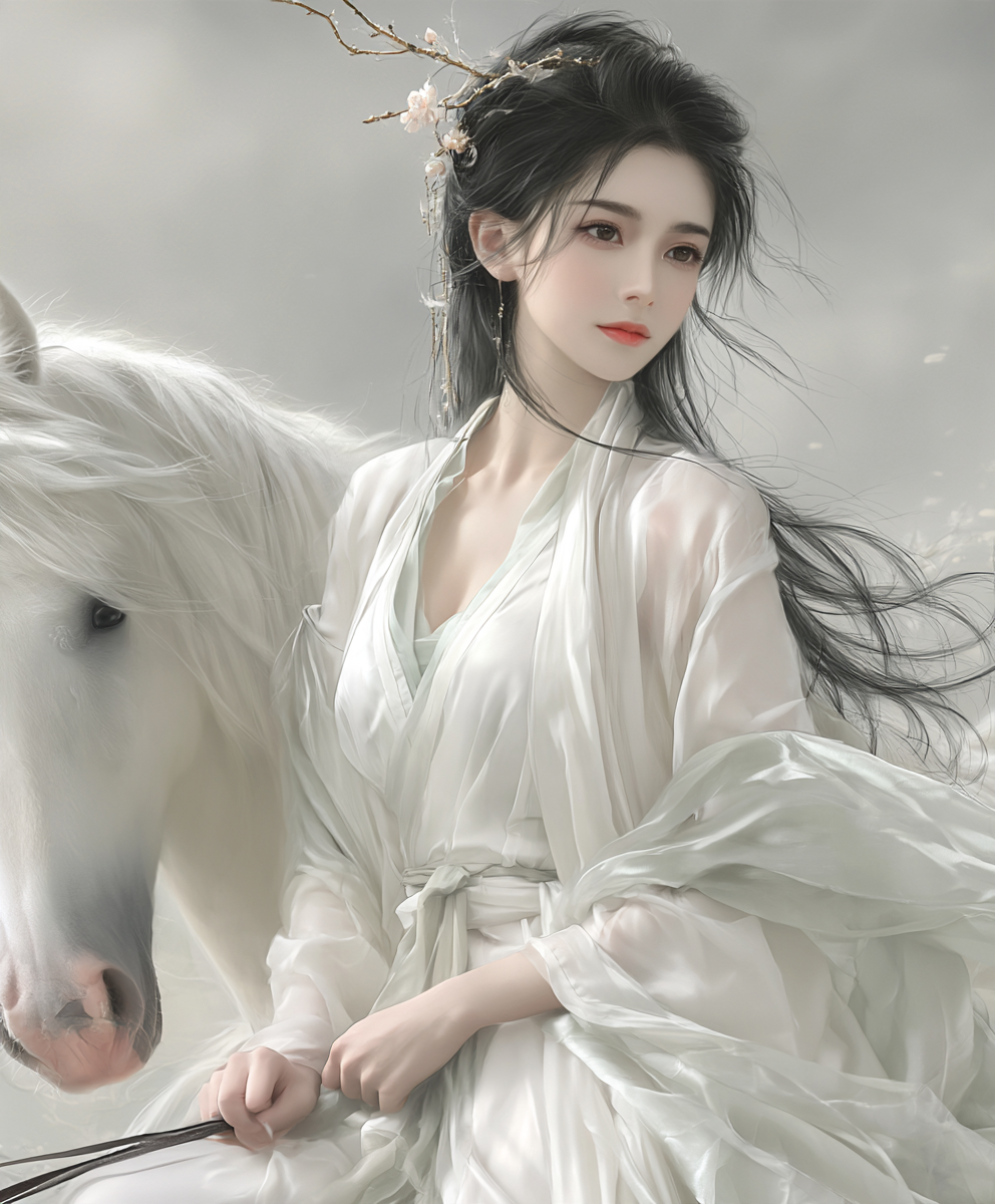 白马与她