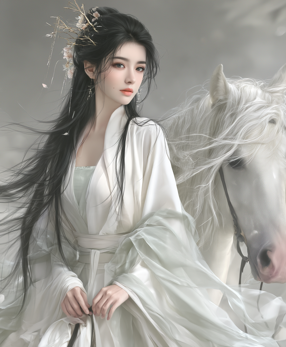 白马与她