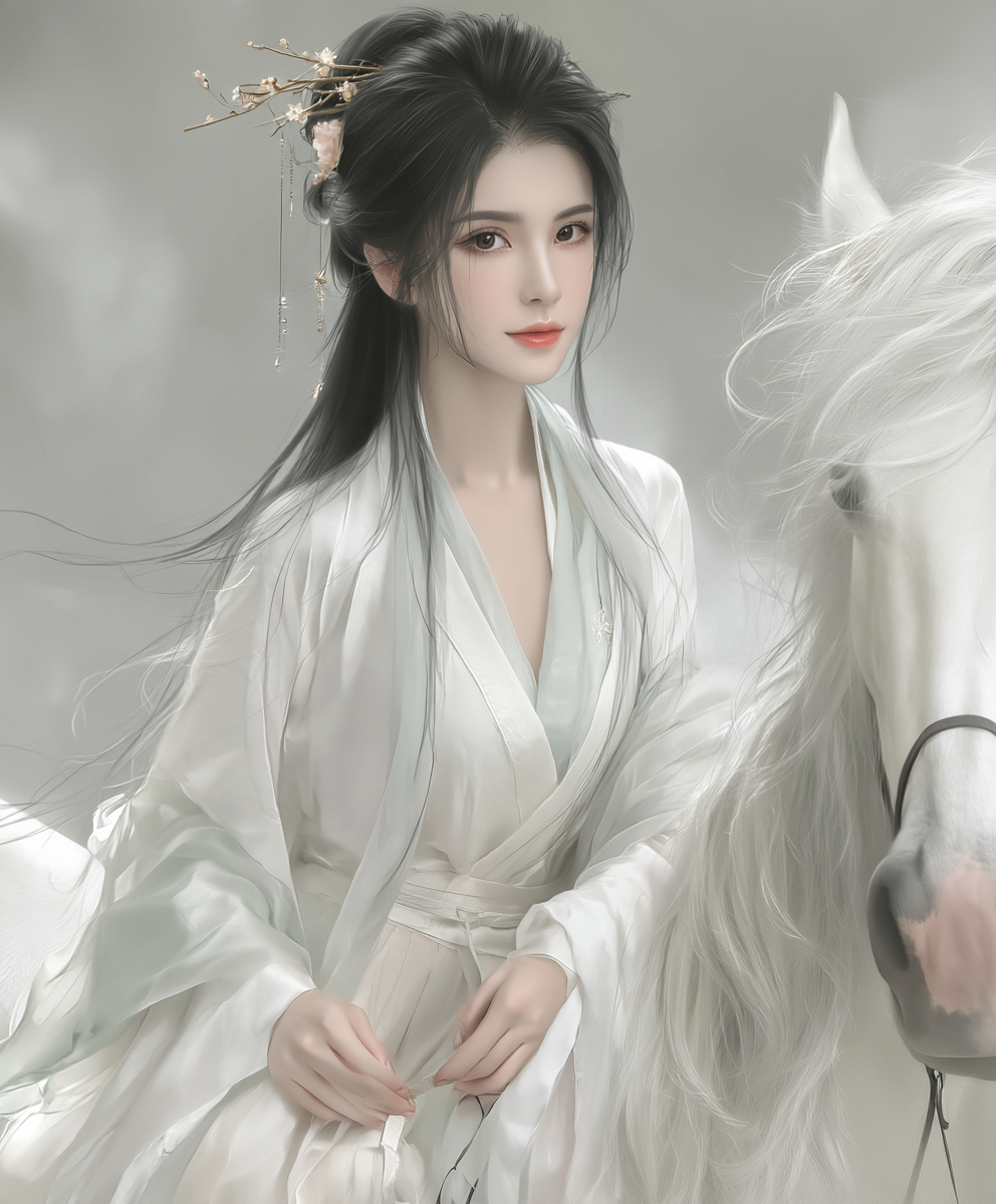 白马与她