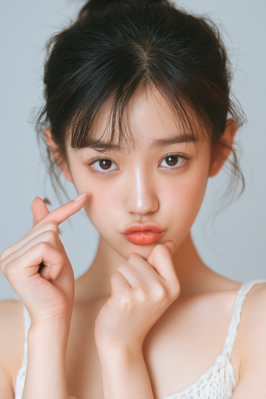 年轻亚洲女性肖像
