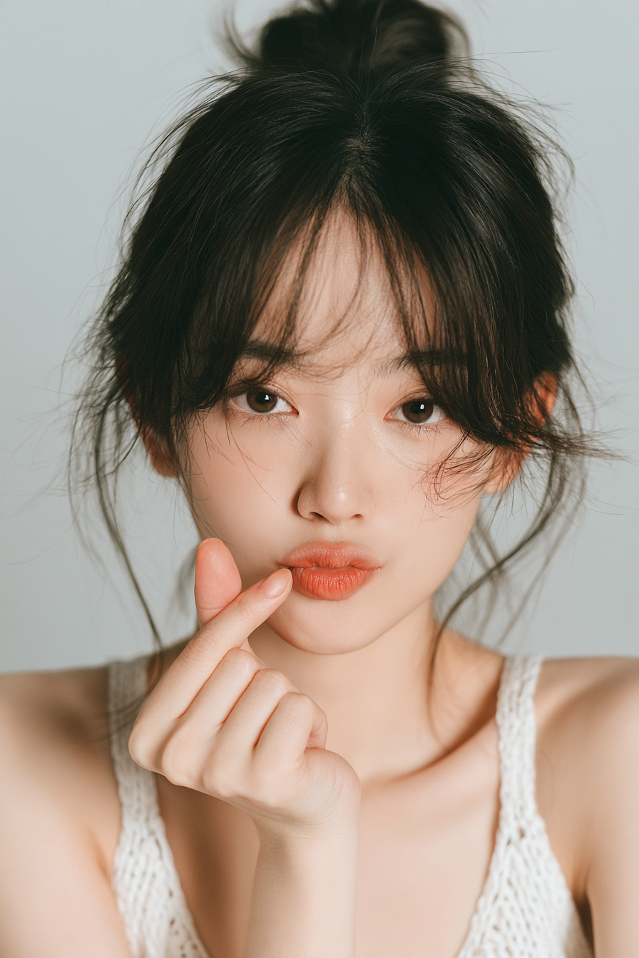 年轻亚洲女性肖像