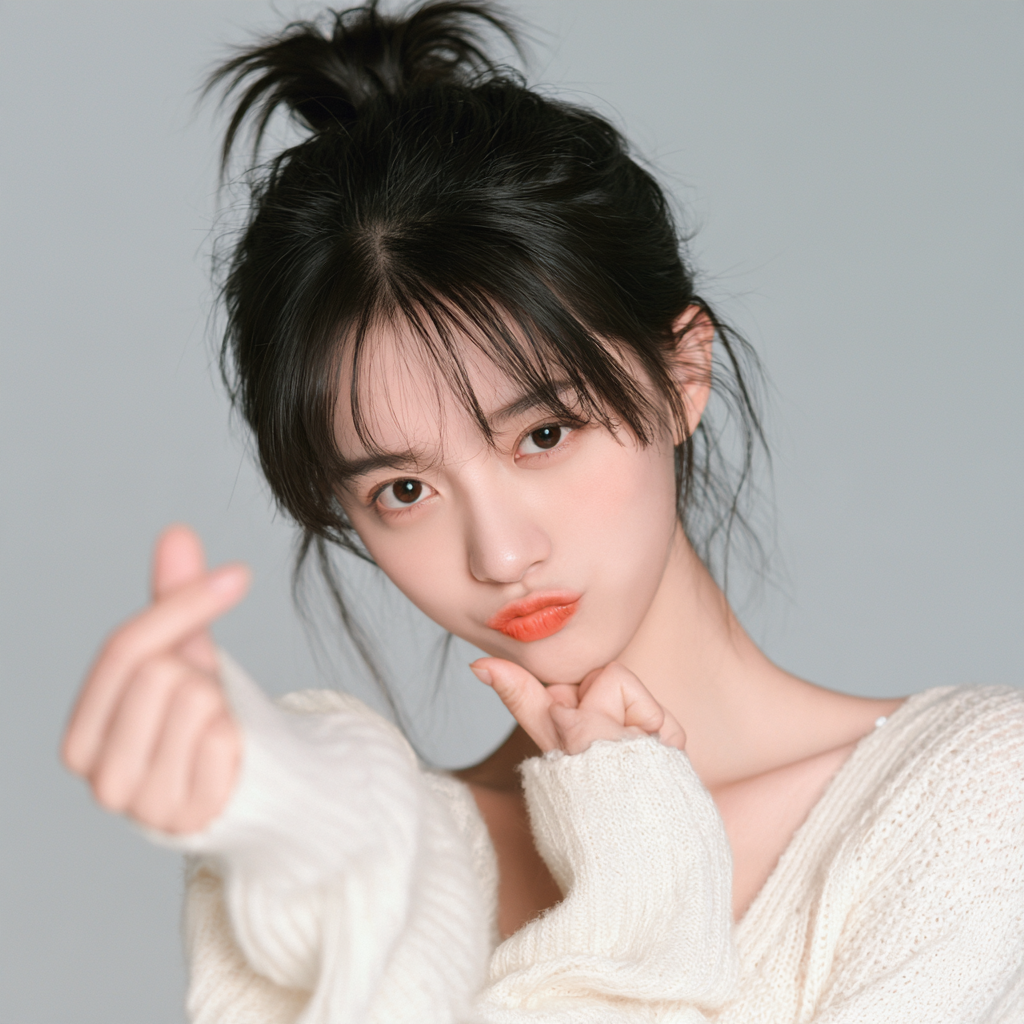 年轻亚洲女性肖像