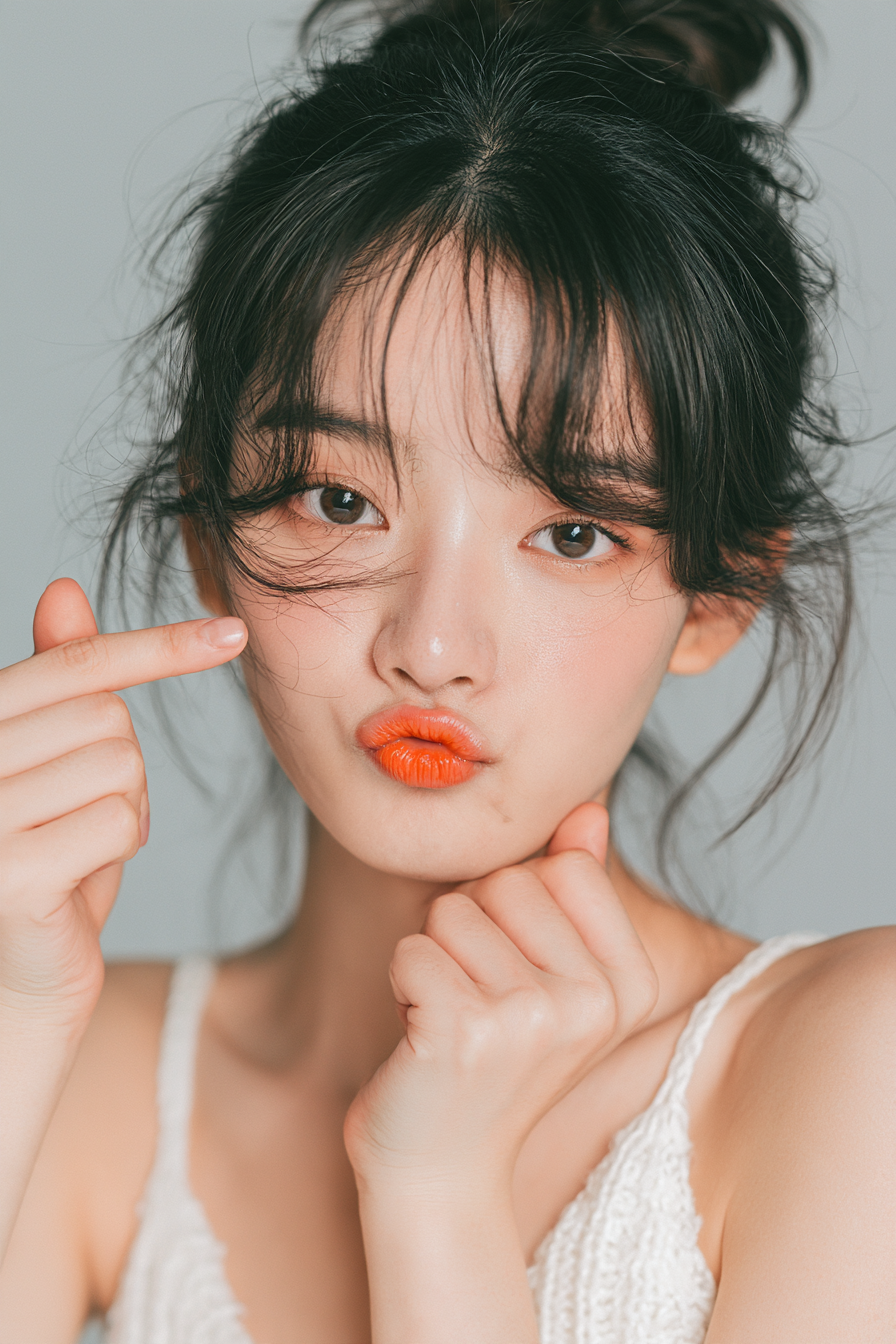 年轻亚洲女性肖像