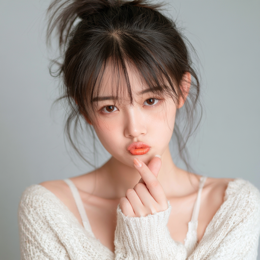 年轻亚洲女性肖像