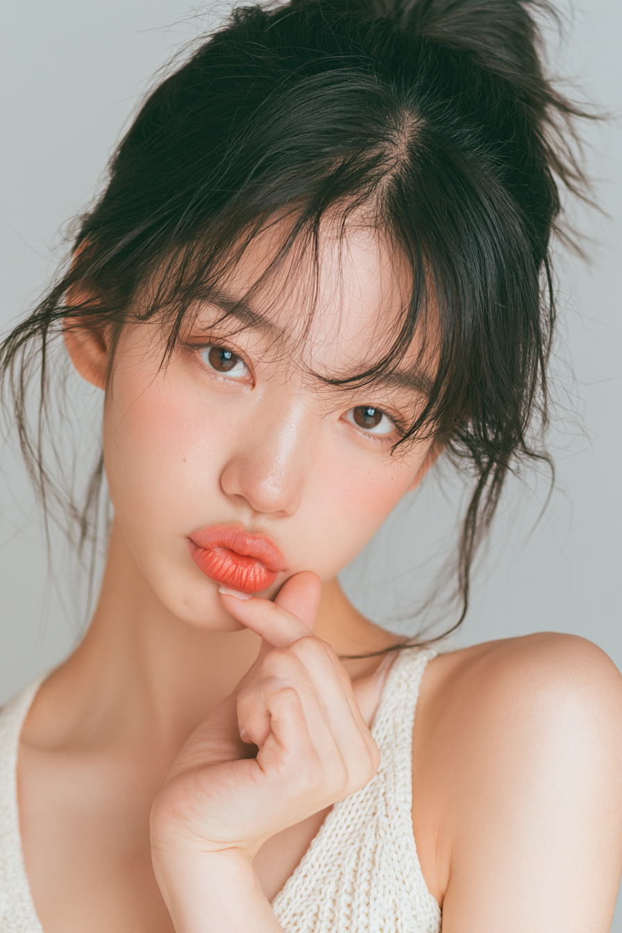 年轻亚洲女性肖像