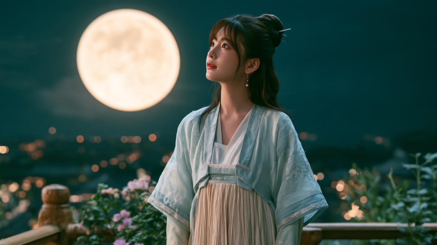 中秋女子