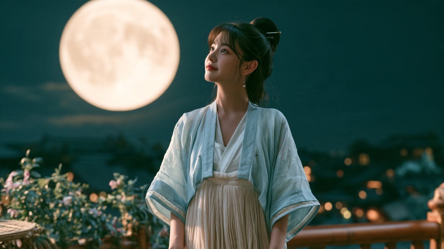 中秋女子