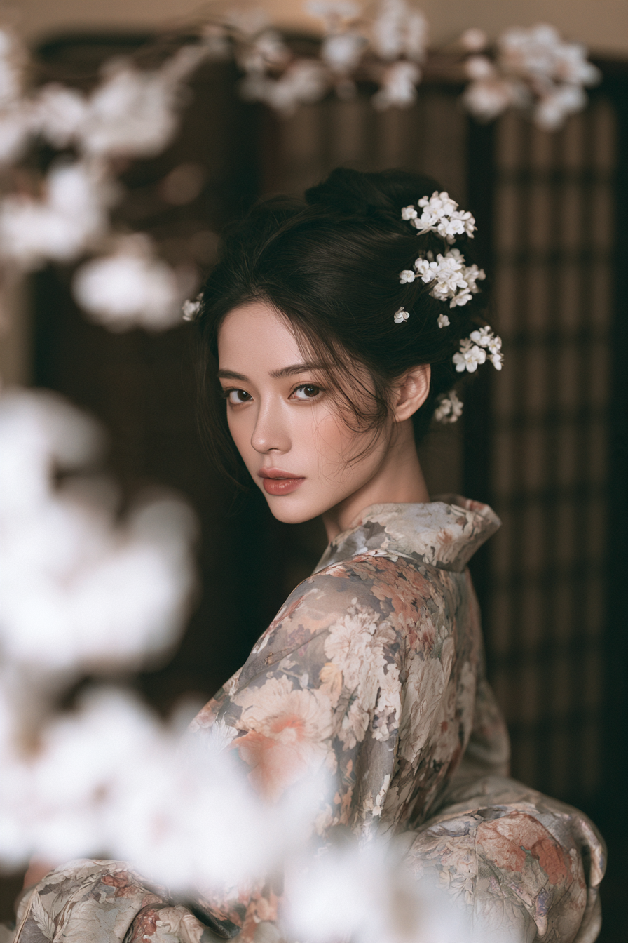 和服女子