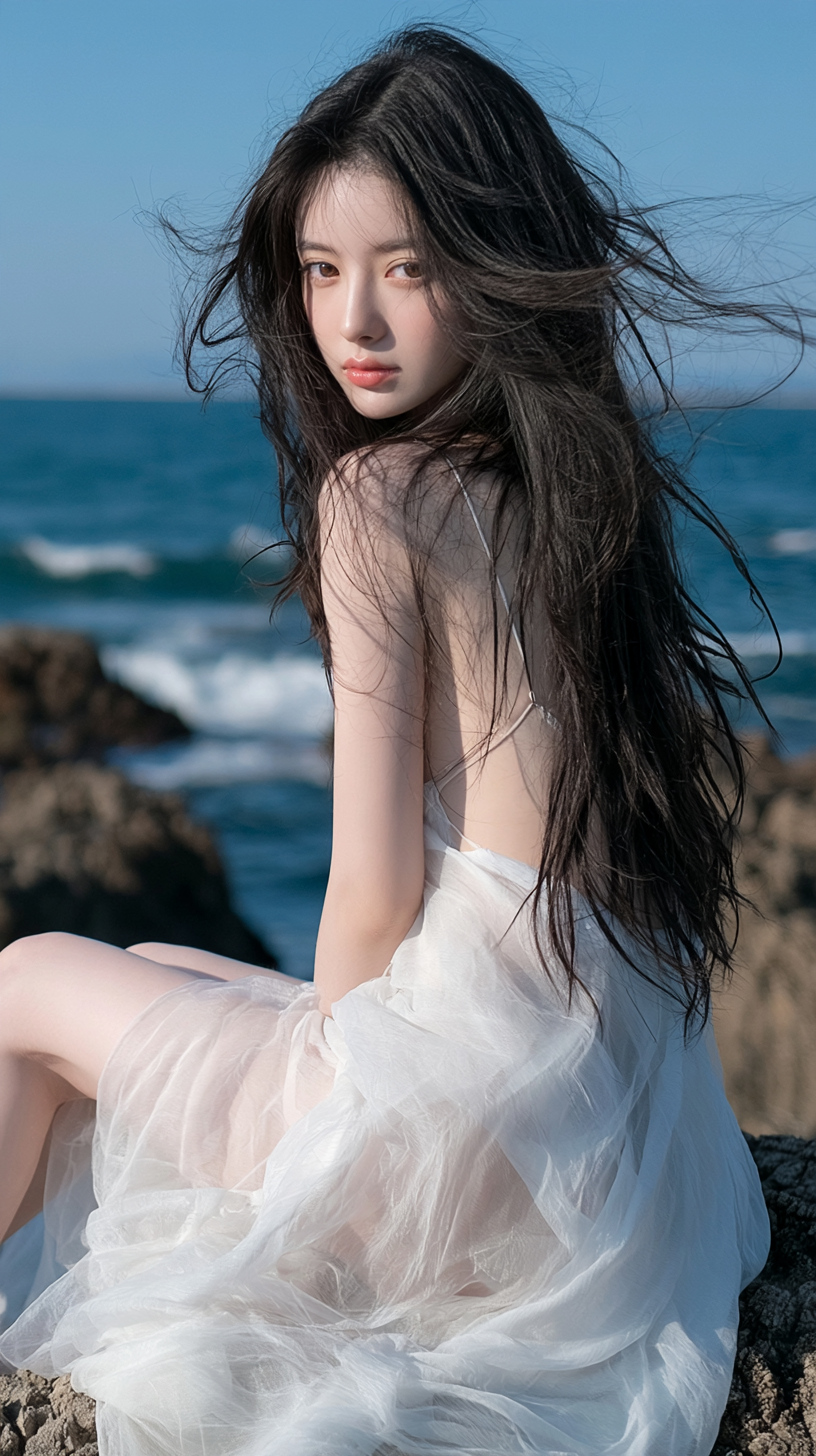 东亚女性海岸