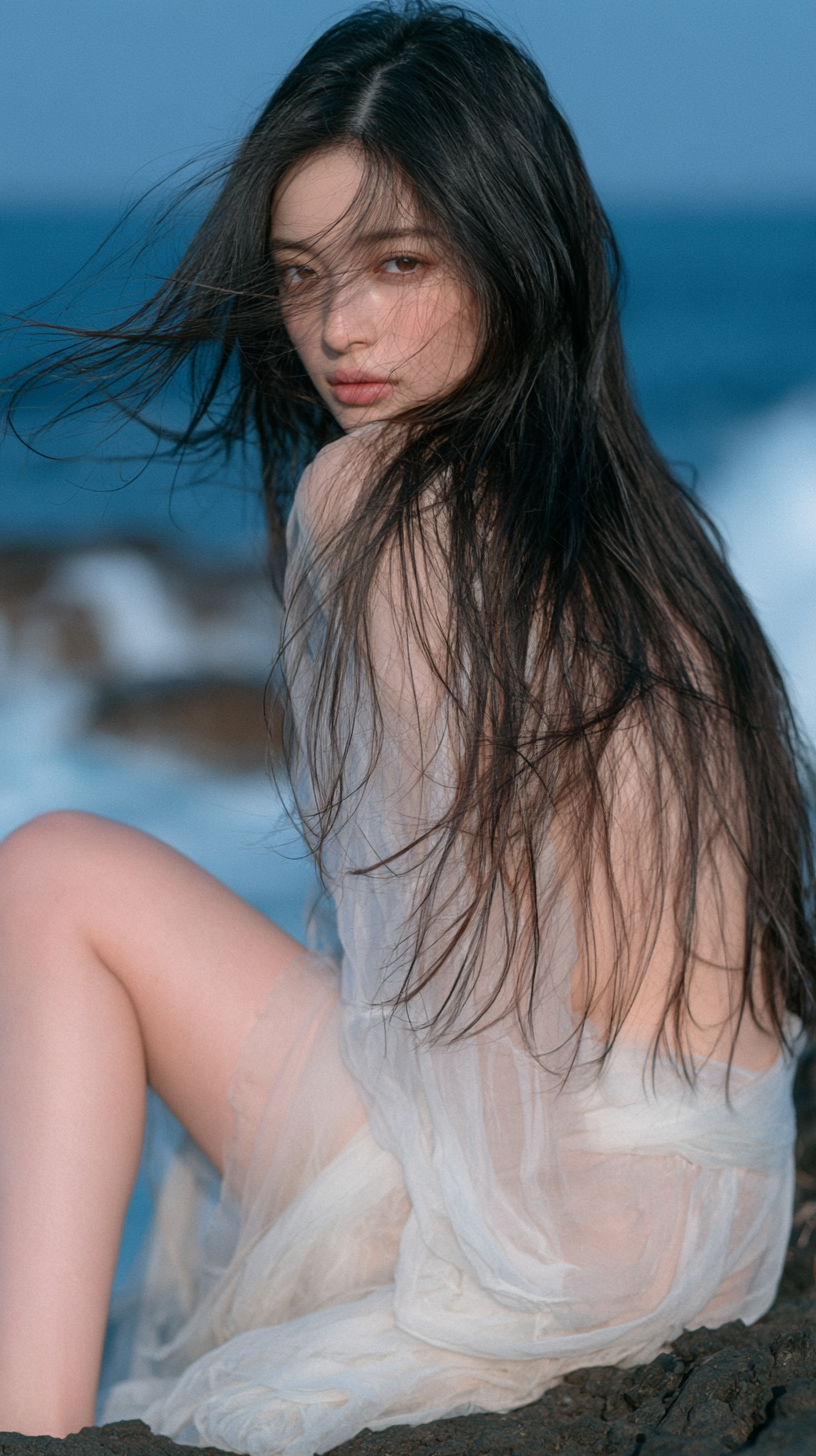 东亚女性海岸