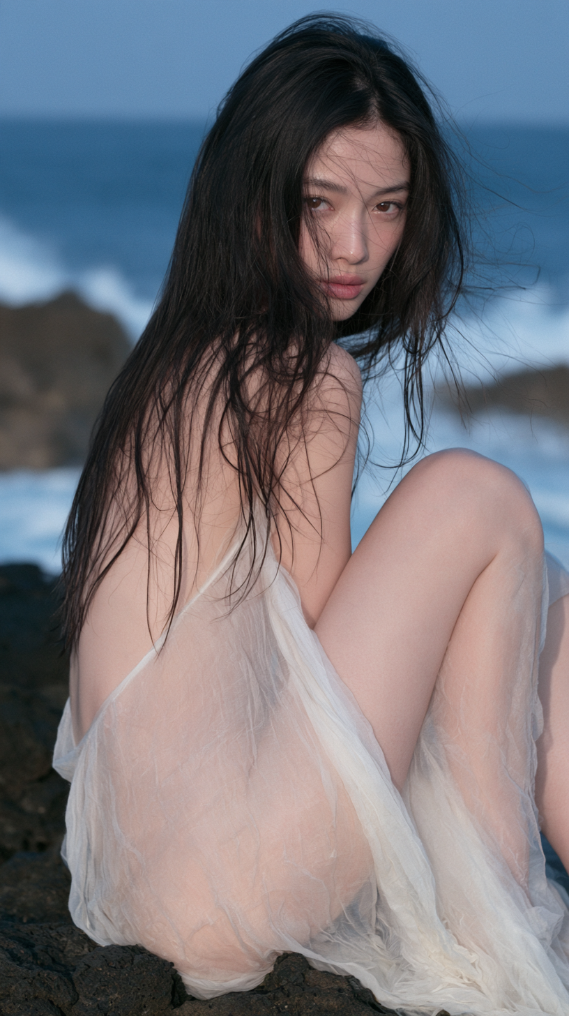 东亚女性海岸