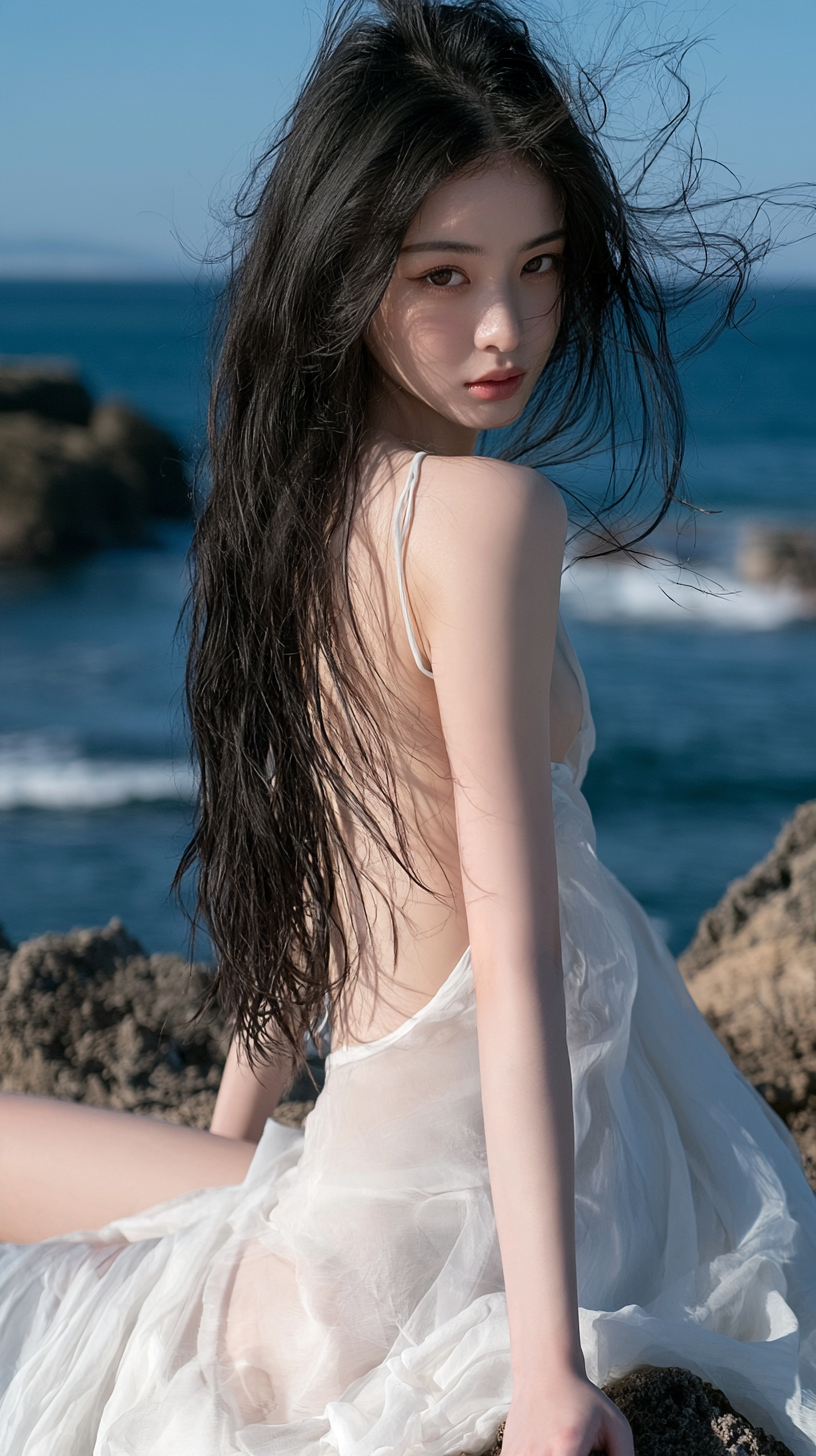 东亚女性海岸