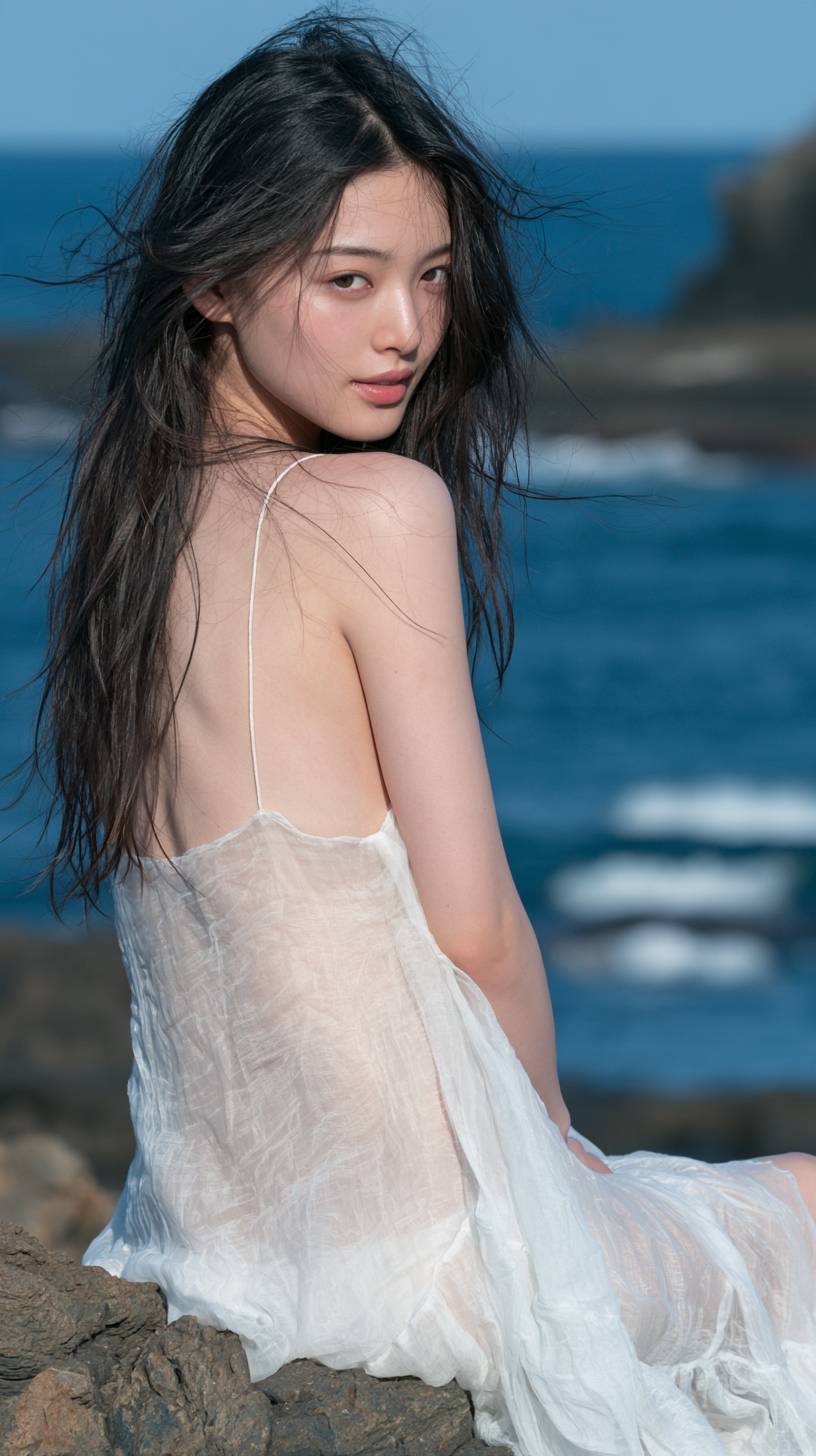 东亚女性海岸
